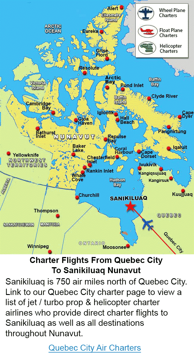 Quebec City Charter Flights